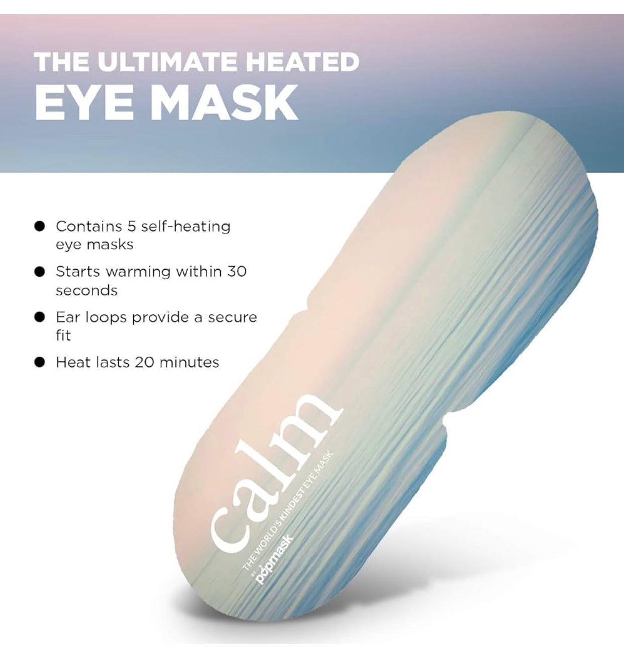 Popmask Calm Self Warming Steam Eye Mask Compress