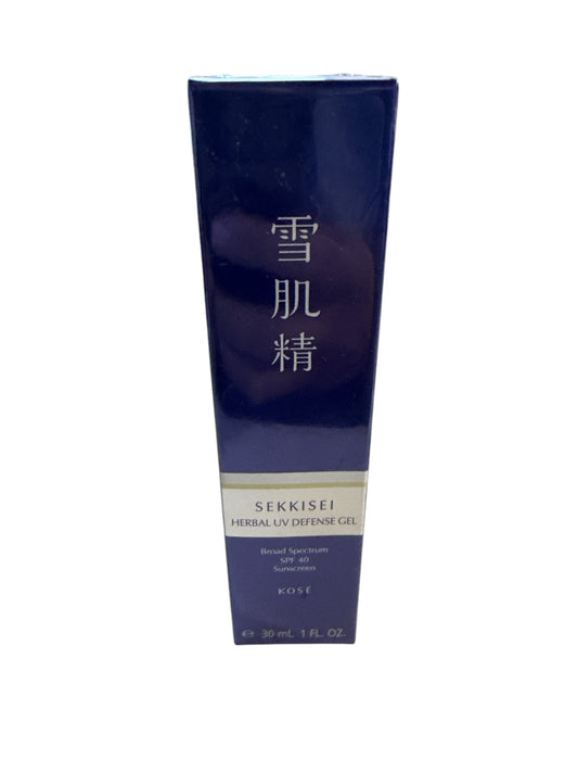 SEKKISEI Herbal UV Defense Gel for Face Broad Spectrum Sunscreen, SPF40, 1 Ounce